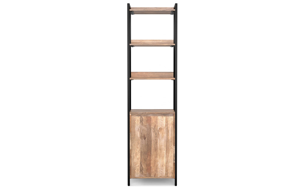 Kelsey Narrow Bookshelf with Cabinet