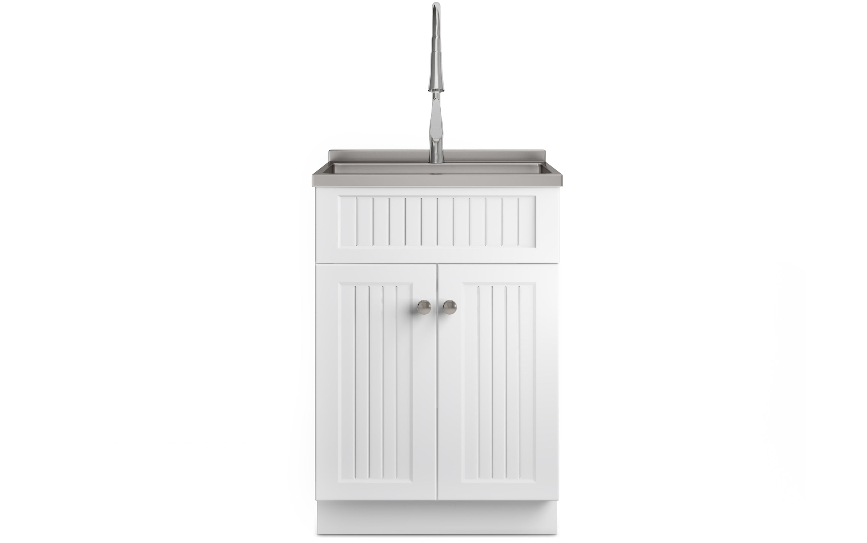 Beckham All-In-One 24 inch Laundry Utility Sink and Cabinet