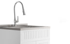 Beckham All-In-One 28 inch Laundry Utility Sink and Cabinet