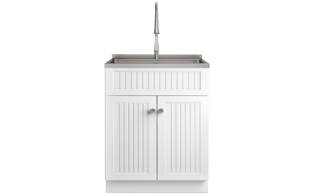 Beckham All-In-One 28 inch Laundry Utility Sink and Cabinet