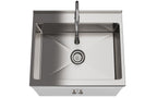 Beckham All-In-One 28 inch Laundry Utility Sink and Cabinet