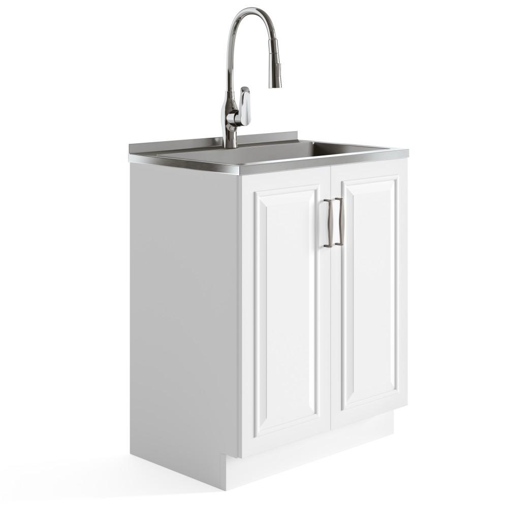 Darwin All-In-One 28 inch Laundry Utility Sink and Cabinet