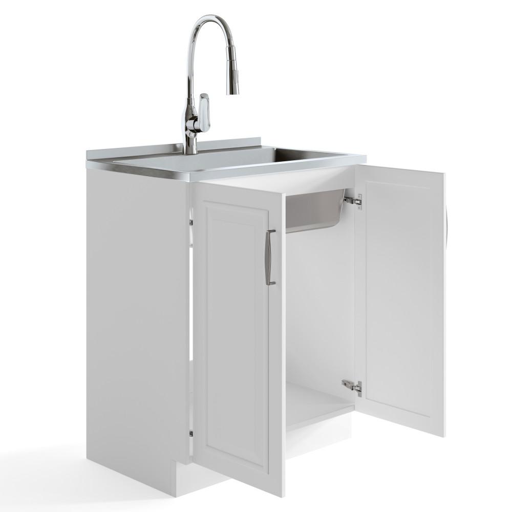 Darwin All-In-One 28 inch Laundry Utility Sink and Cabinet