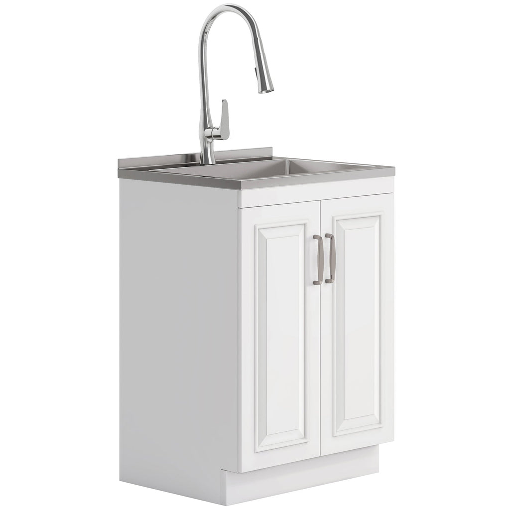 Darwin All-In-One 24-inch Laundry Utility Sink and Cabinet