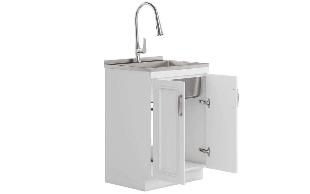 Darwin All-In-One 24-inch Laundry Utility Sink and Cabinet