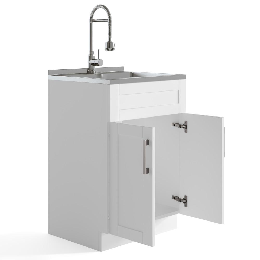 Hennessy All-In-One 24 inch Laundry Utility Sink and Cabinet