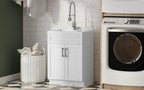 Hennessy All-In-One Deluxe 24-inch Laundry Utility Sink and Cabinet with ABS Sink