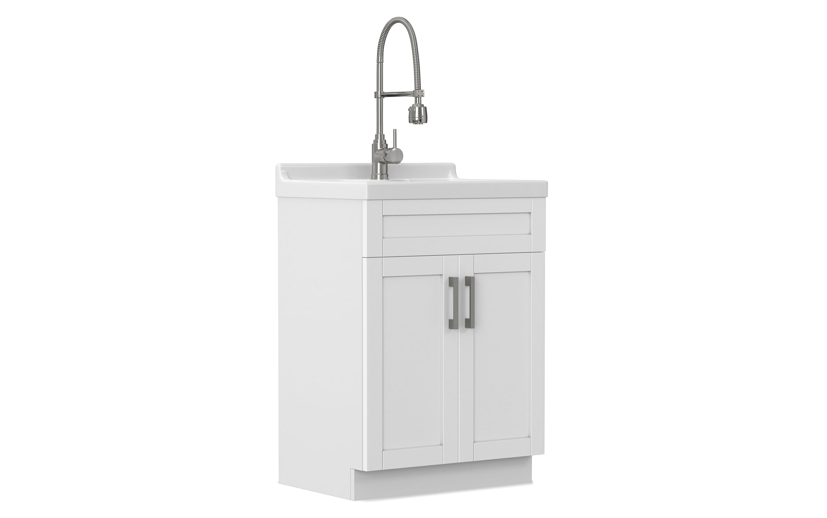 Hennessy All-In-One Deluxe 24-inch Laundry Utility Sink and Cabinet with ABS Sink