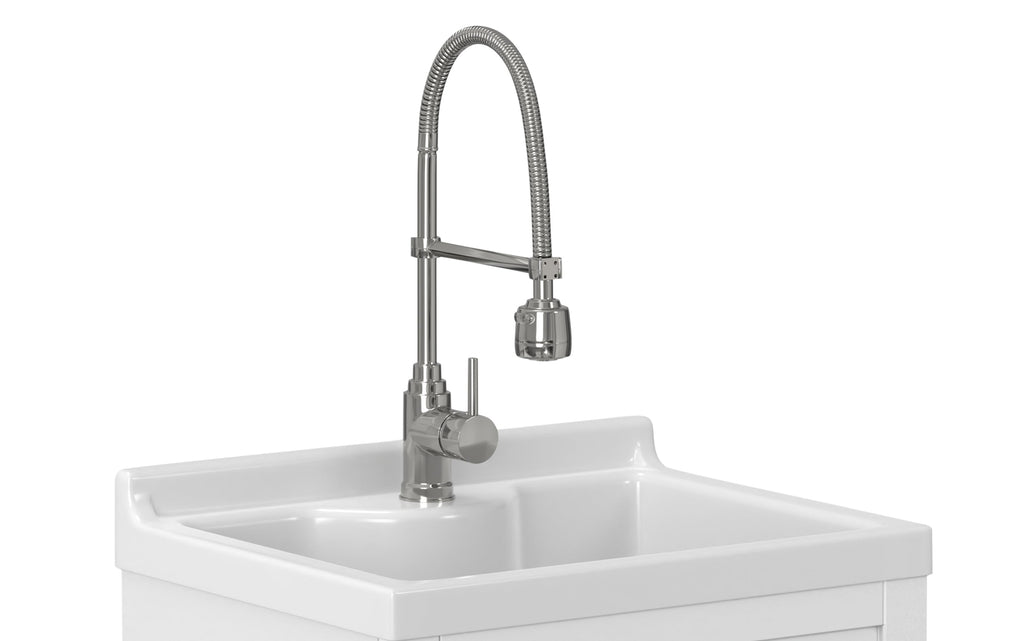 Hennessy All-In-One Deluxe 24-inch Laundry Utility Sink and Cabinet with ABS Sink