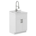 Hennessy All-In-One Deluxe 24-inch Laundry Utility Sink and Cabinet with ABS Sink