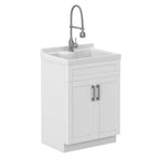 Hennessy All-In-One Deluxe 24-inch Laundry Utility Sink and Cabinet with ABS Sink