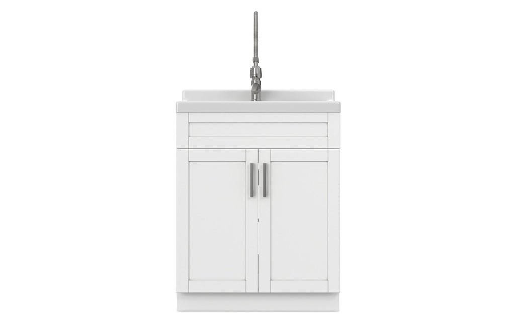 Hennessy All-In-One Deluxe 28-inch Laundry Utility Sink and Cabinet with ABS Sink