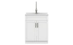 Hennessy All-In-One Deluxe 28-inch Laundry Utility Sink and Cabinet with ABS Sink