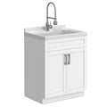 Hennessy All-In-One Deluxe 28-inch Laundry Utility Sink and Cabinet with ABS Sink