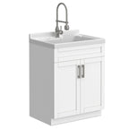 Hennessy All-In-One Deluxe 28-inch Laundry Utility Sink and Cabinet with ABS Sink