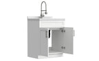 Hennessy All-In-One Deluxe 28-inch Laundry Utility Sink and Cabinet with ABS Sink