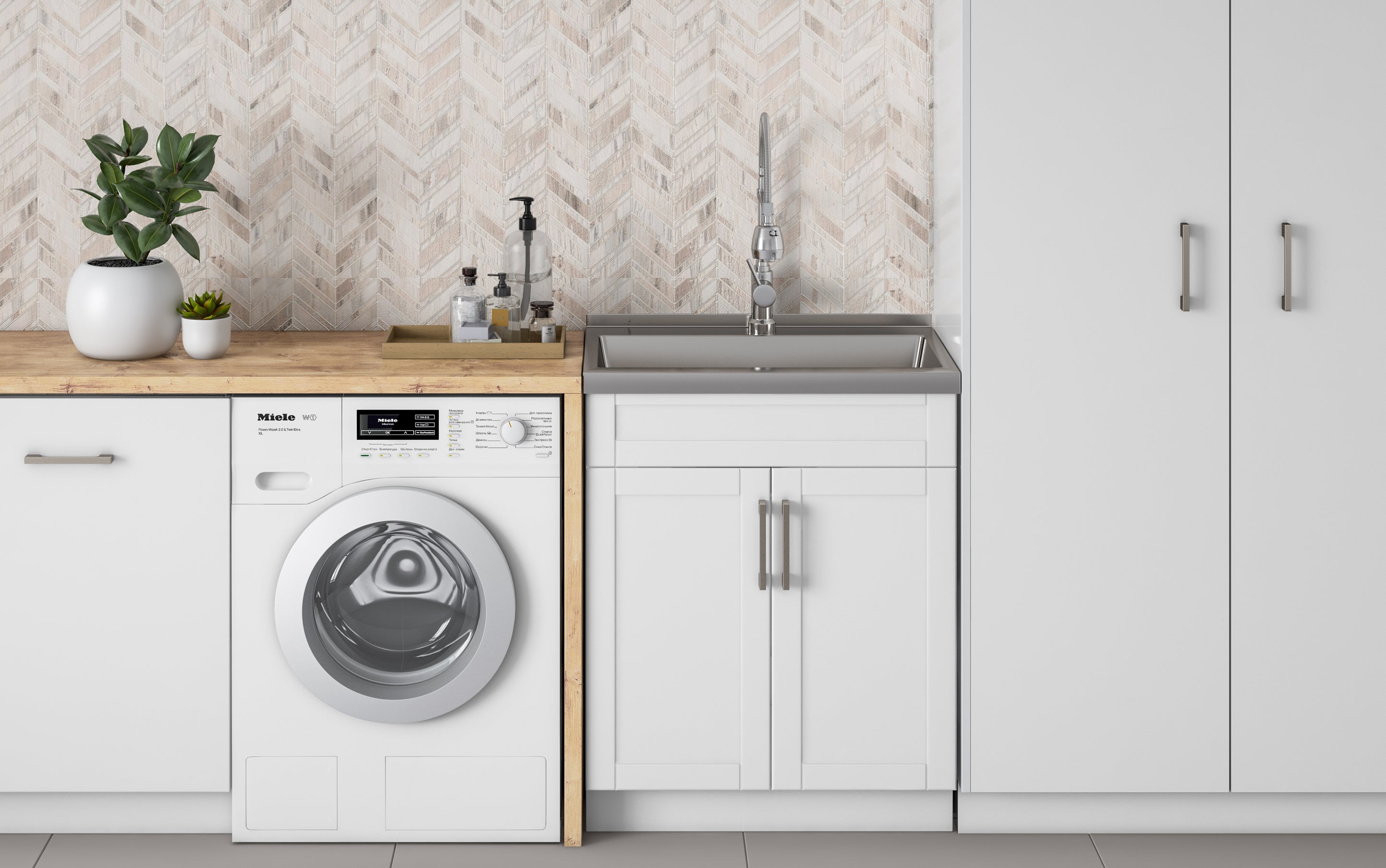 Hennessy All-In-One 28 inch Laundry Utility Sink and Cabinet