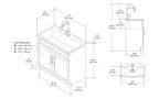 Hennessy All-In-One 36-inch Laundry Utility Sink and Cabinet
