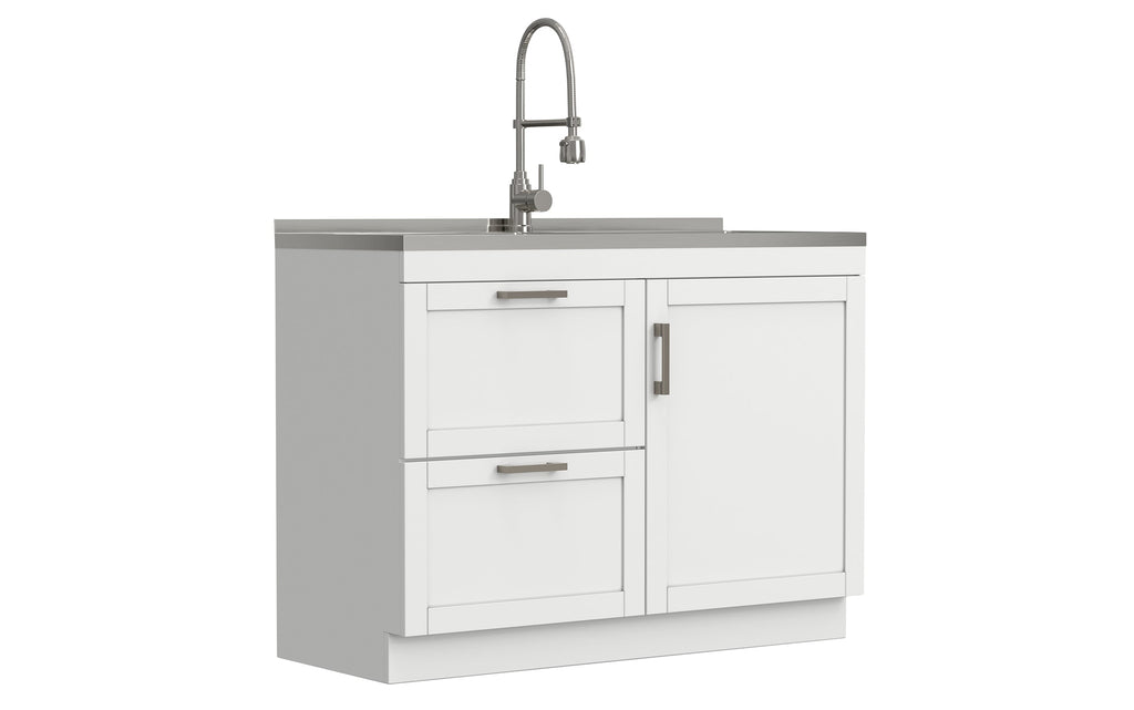 Hennessy All-In-One 46-inch Laundry Utility Sink and Cabinet