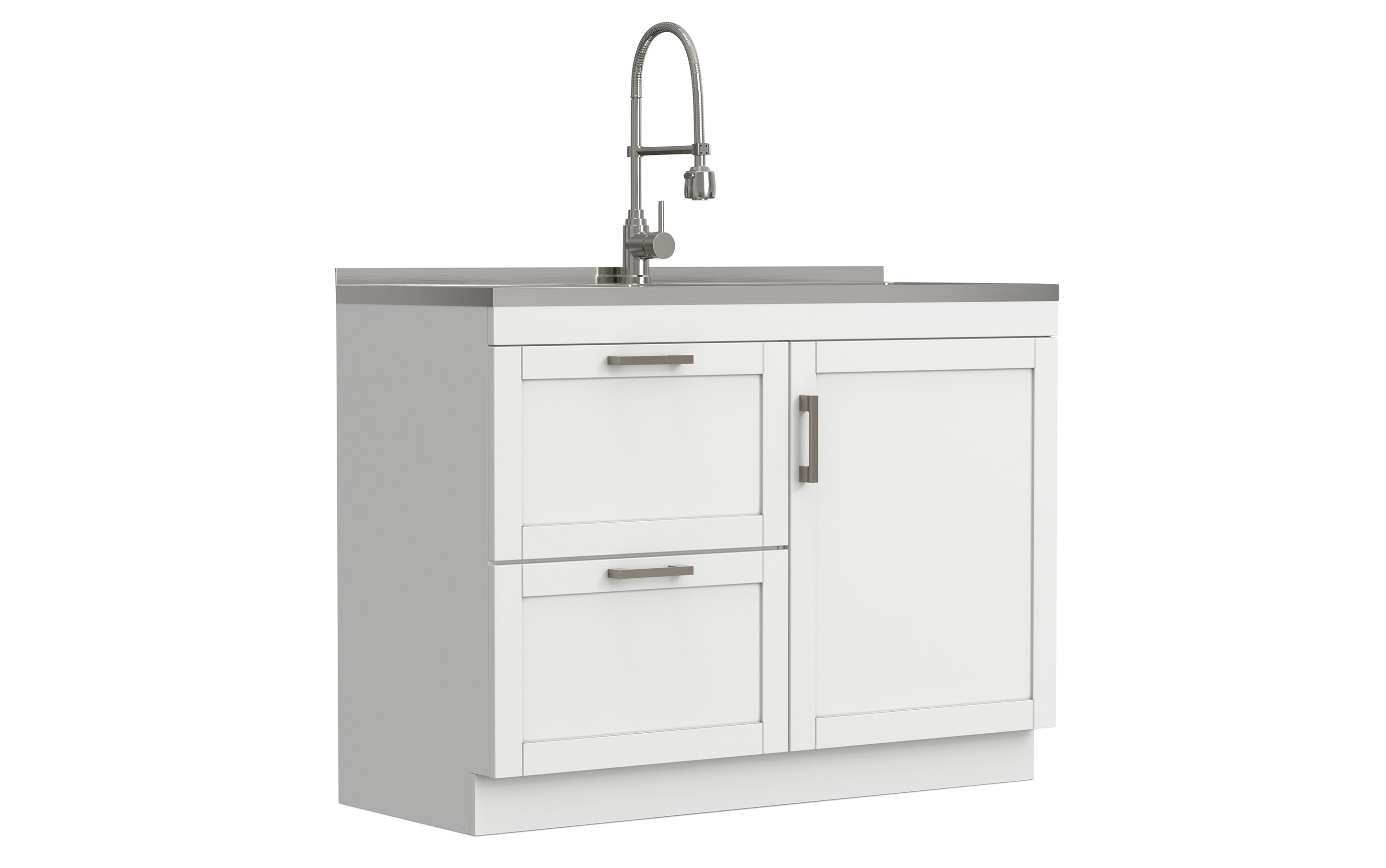Hennessy All-In-One 46-inch Laundry Utility Sink and Cabinet