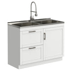 Hennessy All-In-One 46-inch Laundry Utility Sink and Cabinet
