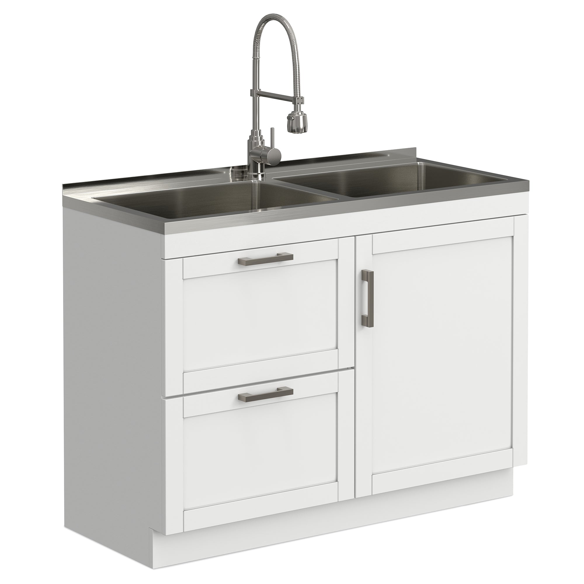 Hennessy All-In-One 46-inch Laundry Utility Sink and Cabinet