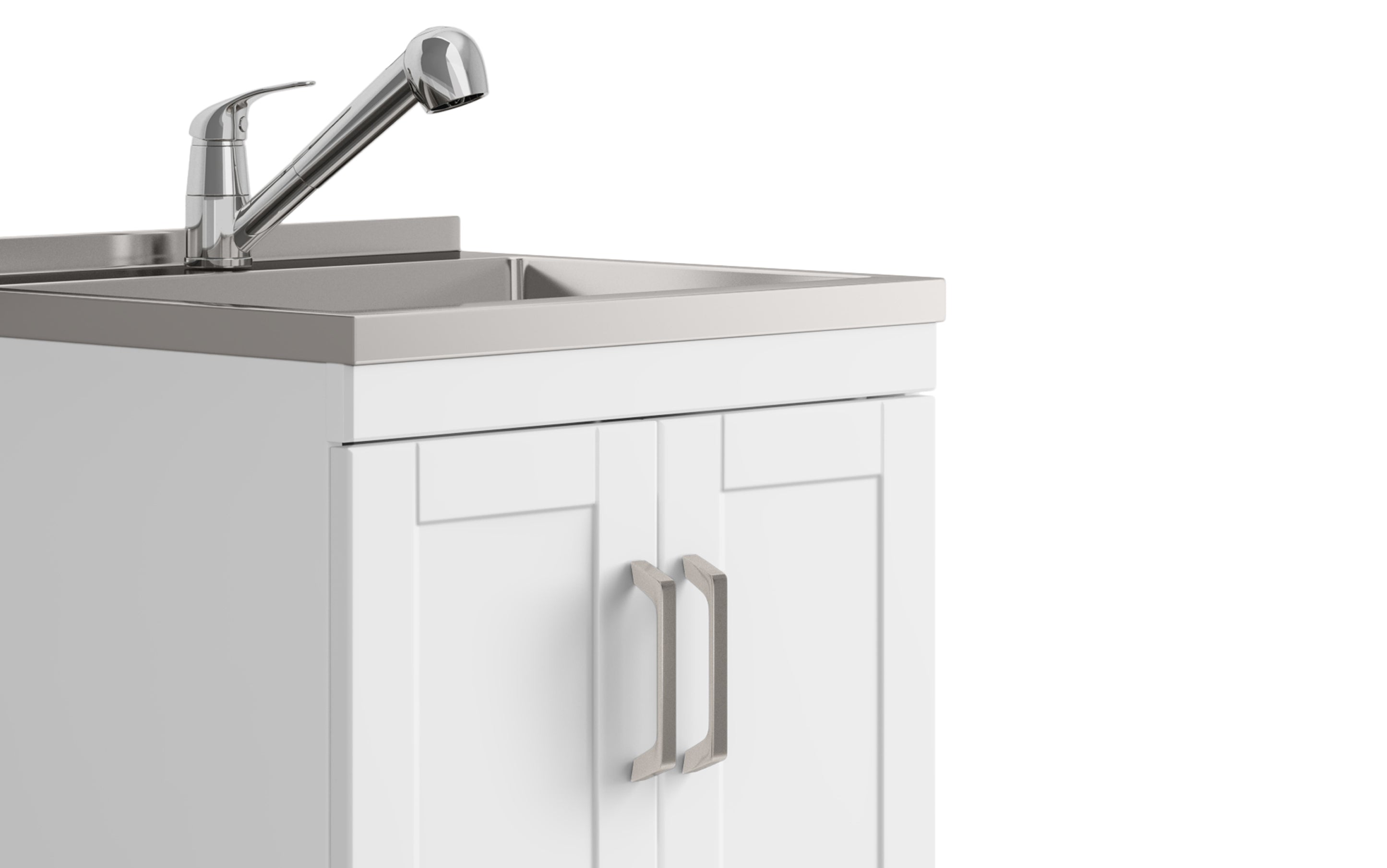 Kyle All-In-One 24-inch Laundry Utility Sink and Cabinet