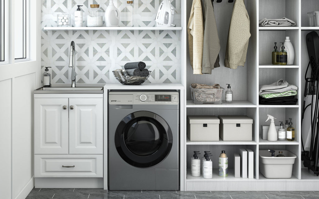 Lawrence All-In-One 24 inch Laundry Utility Sink and Cabinet