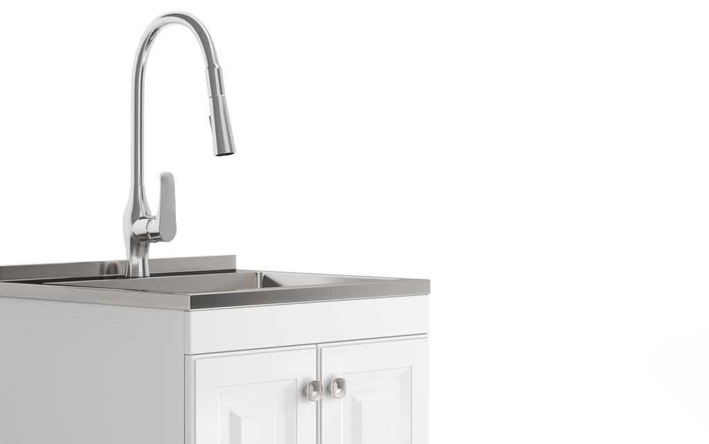 Lawrence All-In-One 24 inch Laundry Utility Sink and Cabinet