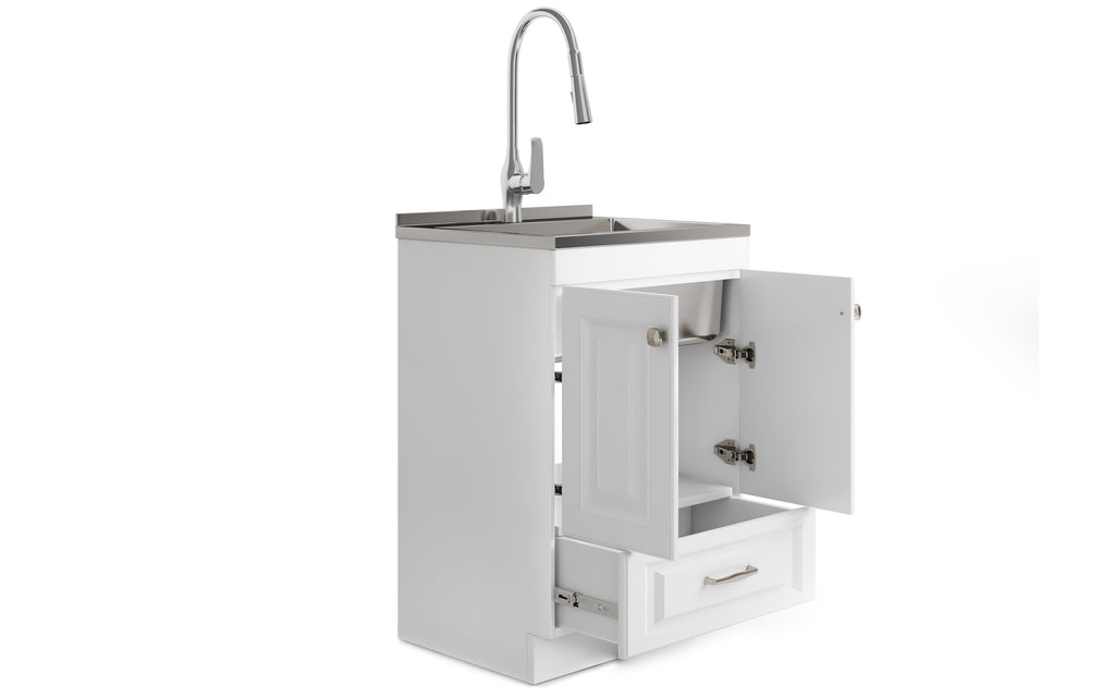 Lawrence All-In-One 24 inch Laundry Utility Sink and Cabinet