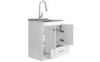 Lawrence All-In-One 28 inch Laundry Utility Sink and Cabinet