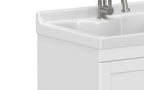 Maile All-In-One 24-inch Laundry Utility Sink and Cabinet with ABS Sink