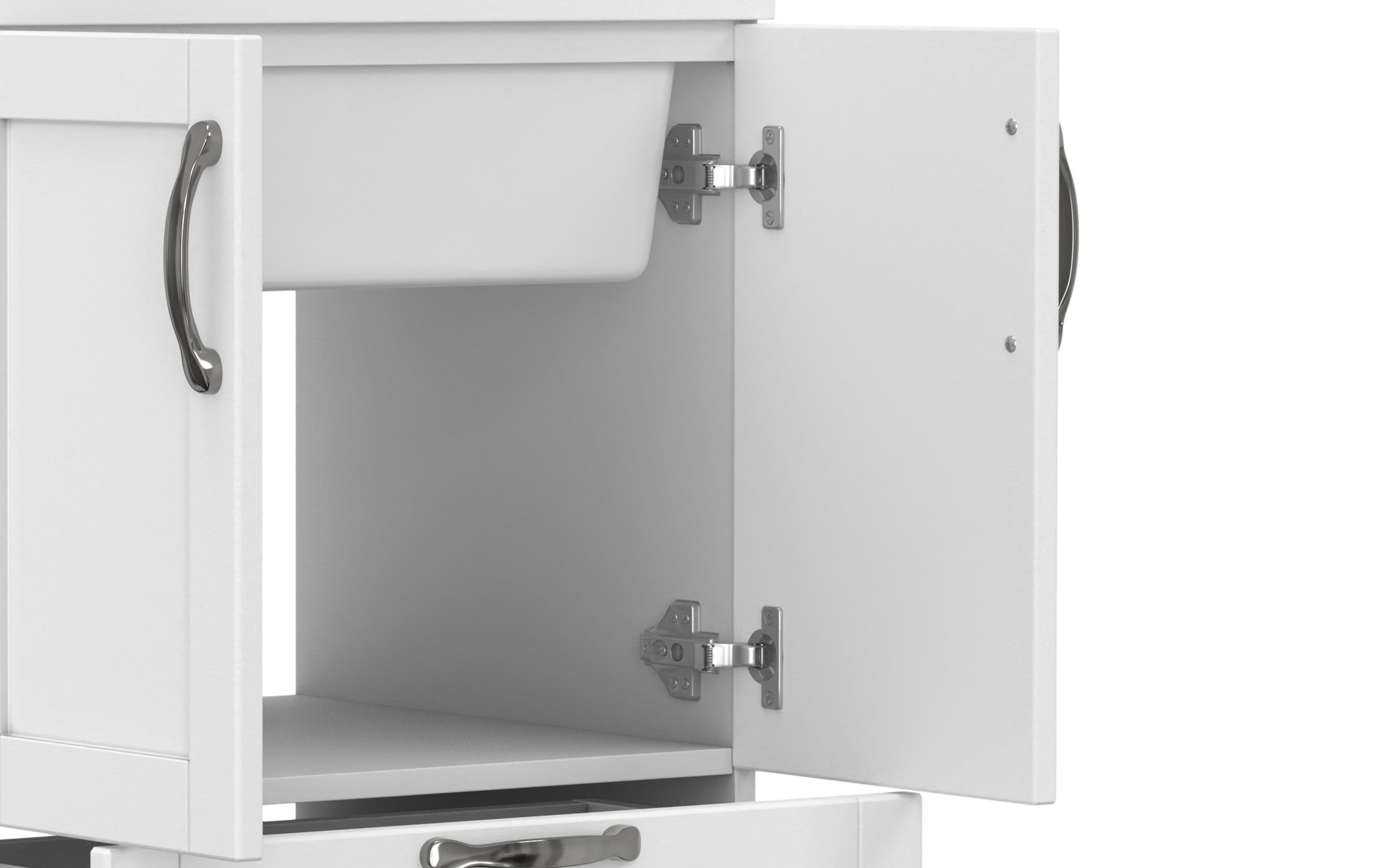 Maile All-In-One 24-inch Laundry Utility Sink and Cabinet with ABS Sink