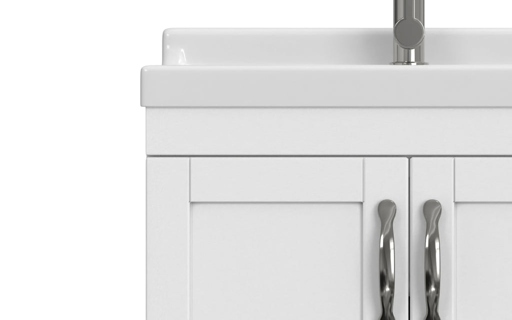 Maile All-In-One 24-inch Laundry Utility Sink and Cabinet with ABS Sink