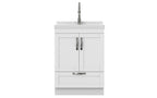 Maile All-In-One 24-inch Laundry Utility Sink and Cabinet with ABS Sink