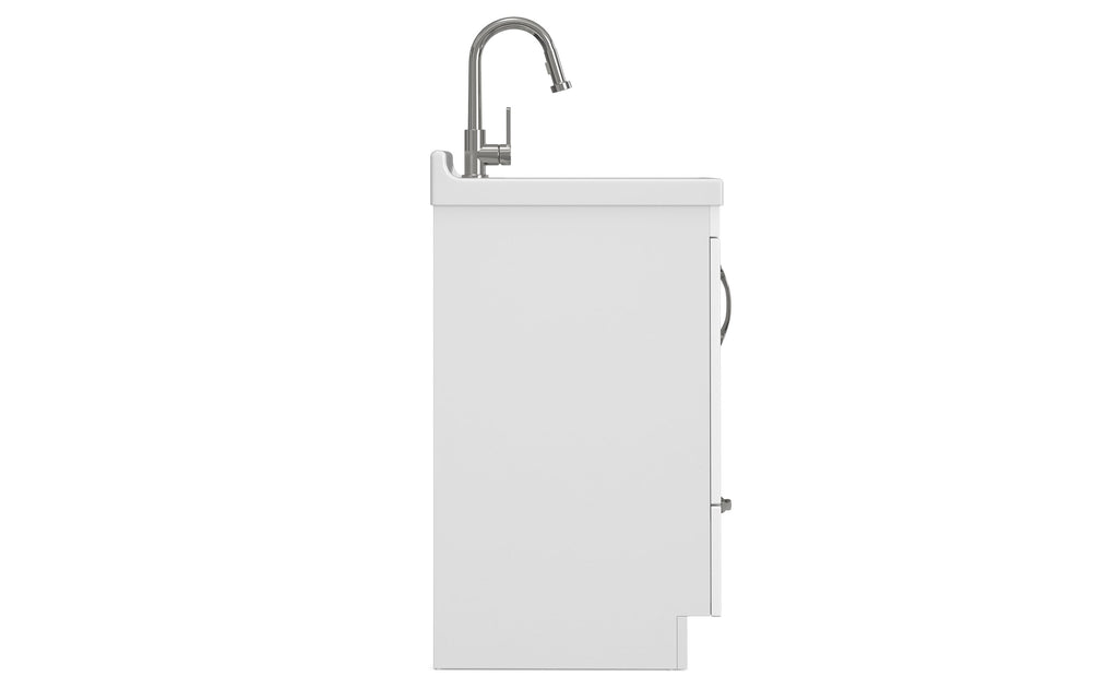 Maile All-In-One 24-inch Laundry Utility Sink and Cabinet with ABS Sink