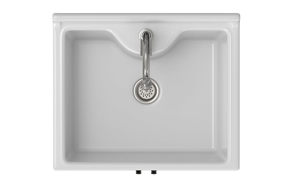 Maile All-In-One 24-inch Laundry Utility Sink and Cabinet with ABS Sink