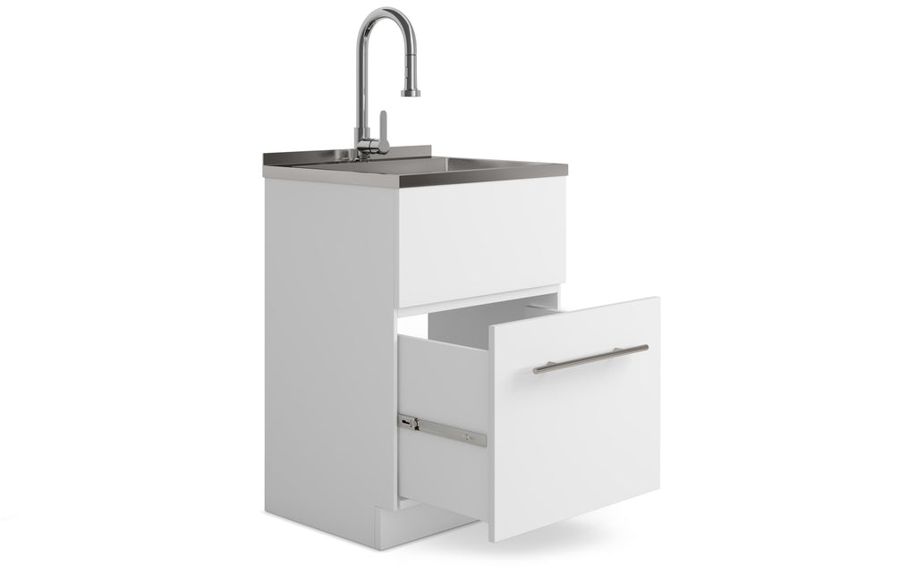 Metro All-In-One 24 inch Laundry Utility Sink and Cabinet