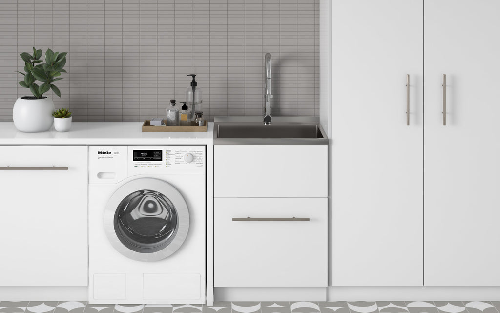 Metro All-In-One 24 inch Laundry Utility Sink and Cabinet