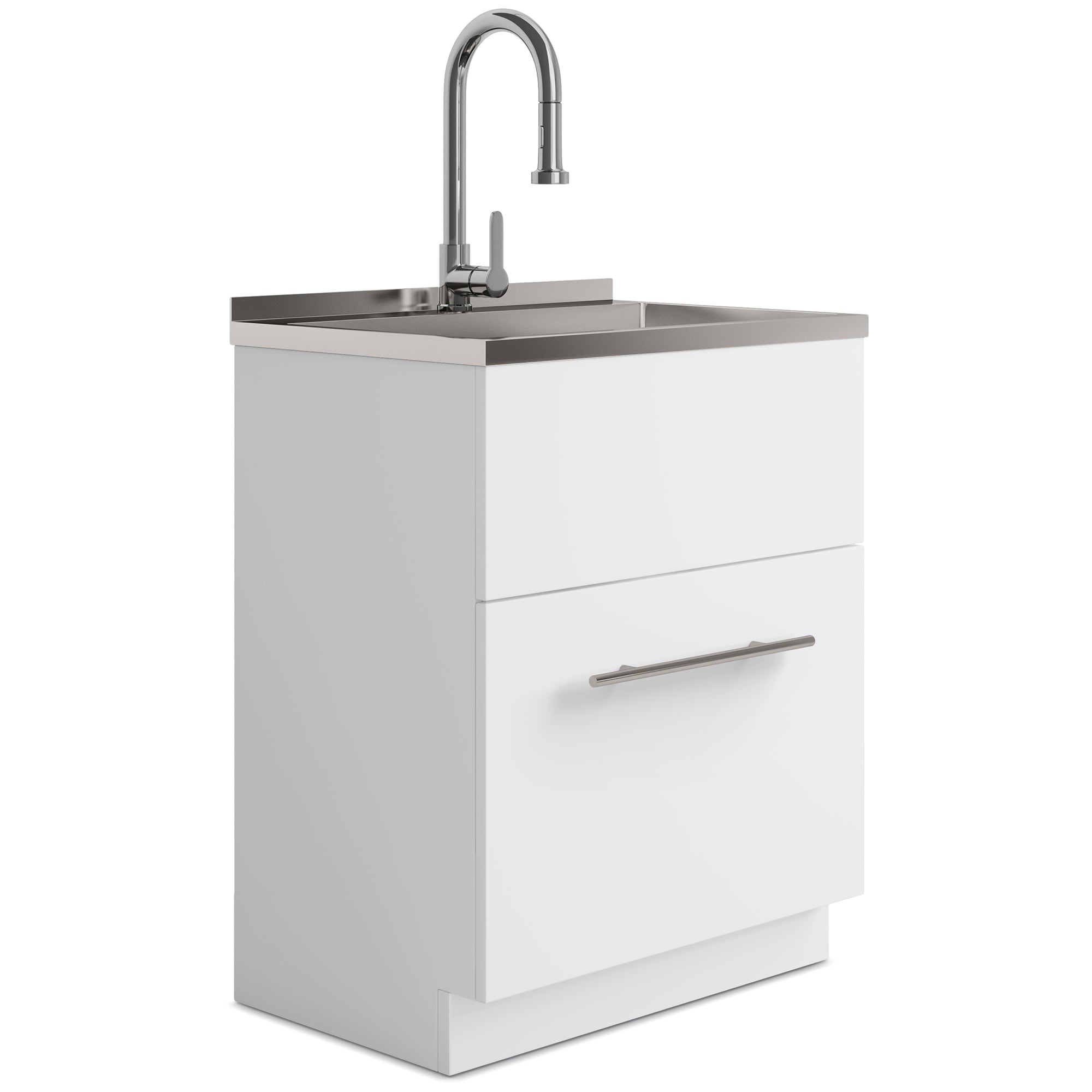 Metro All-In-One 28 inch Laundry Utility Sink and Cabinet