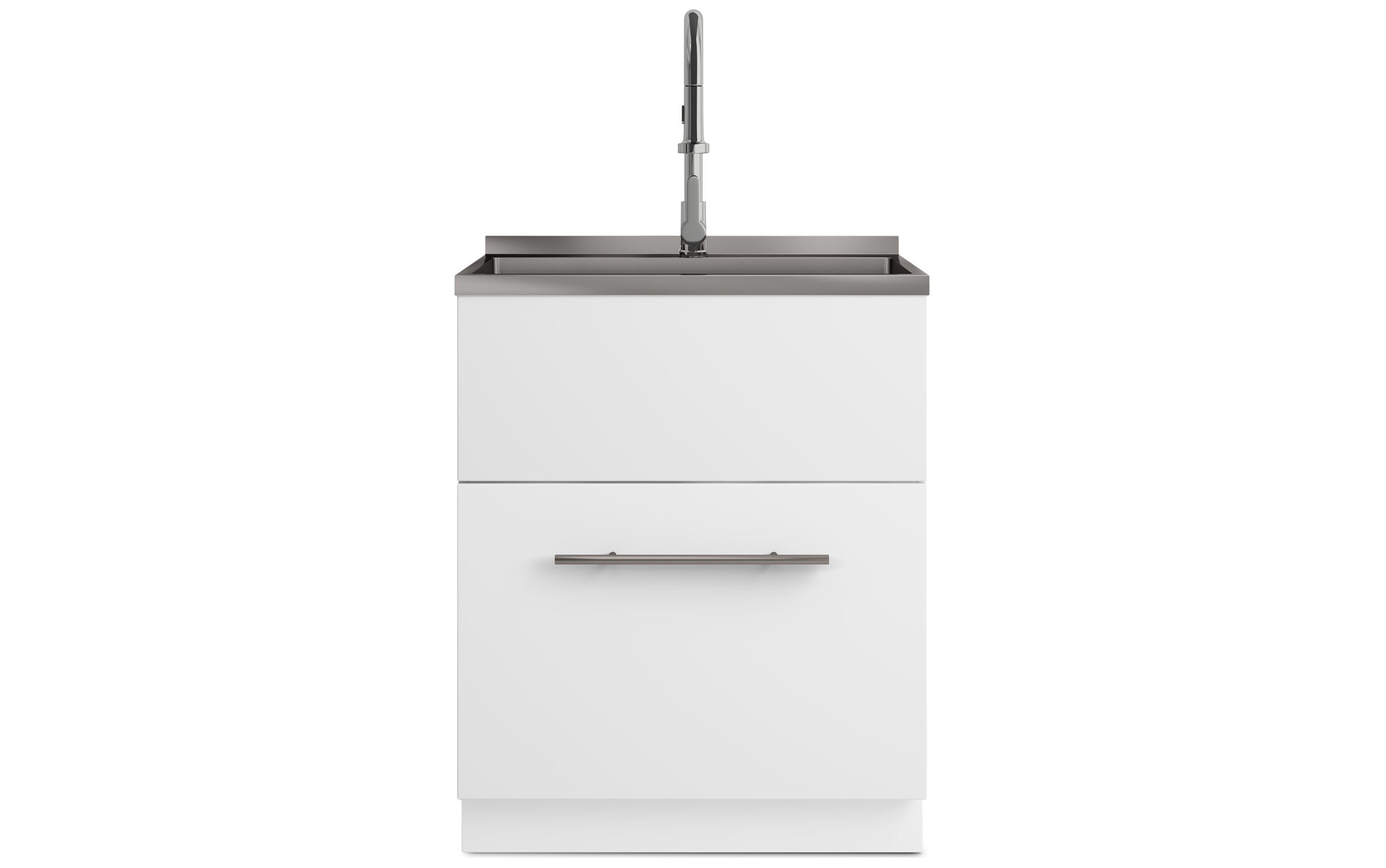 Metro All-In-One 28 inch Laundry Utility Sink and Cabinet