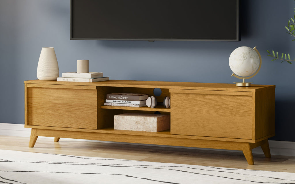 Lennon 72 inch Low TV Stand in Oak