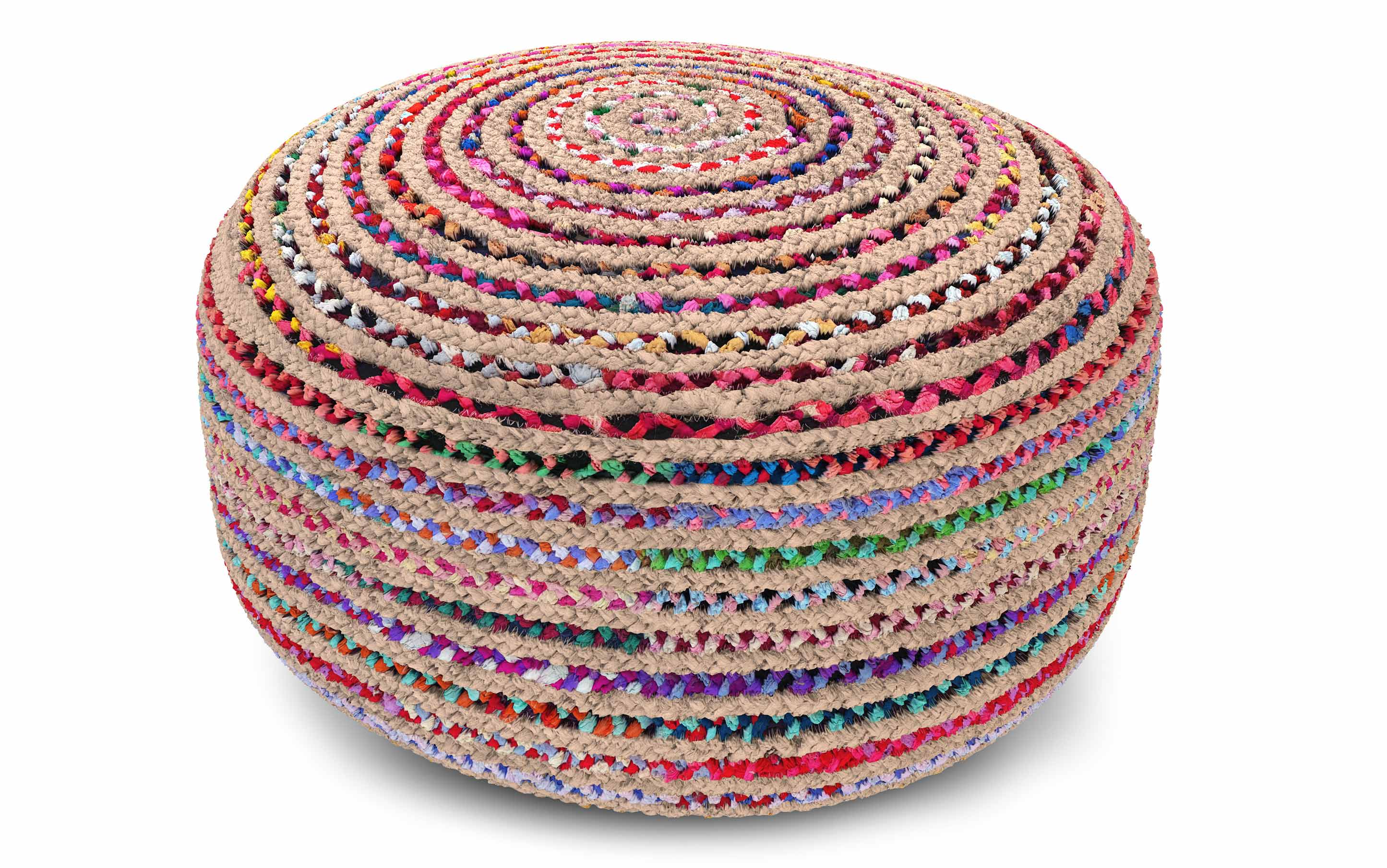 Margo Large Round Pouf