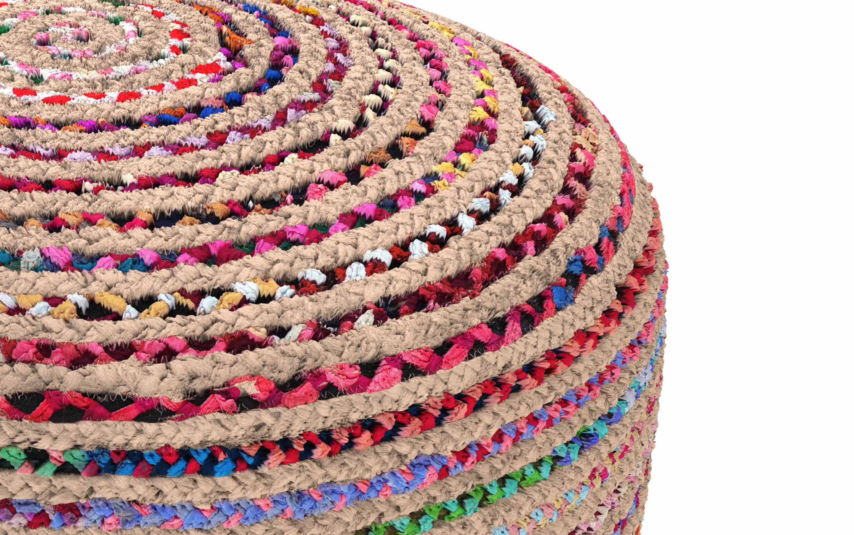 Margo Large Round Pouf