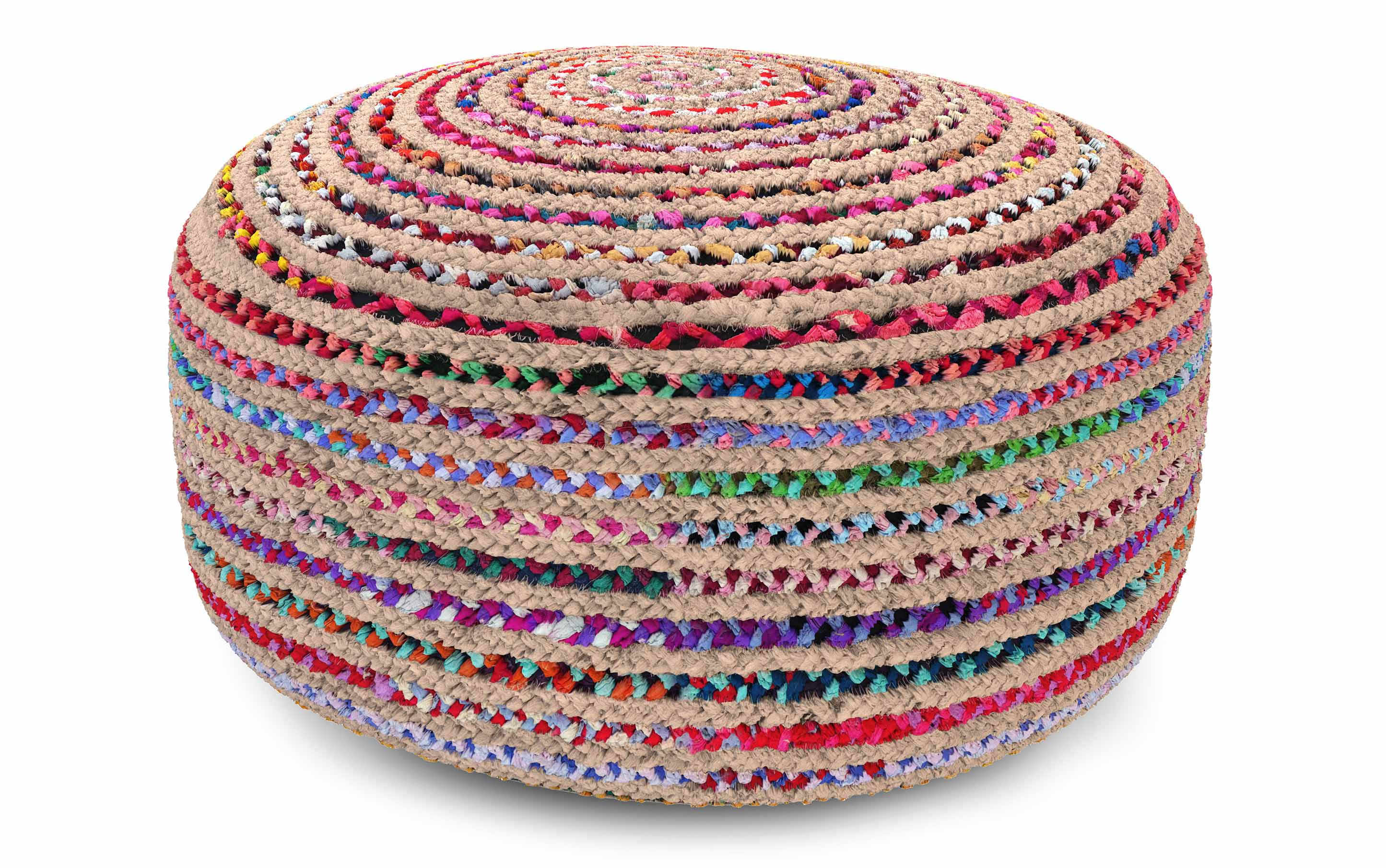 Margo Large Round Pouf