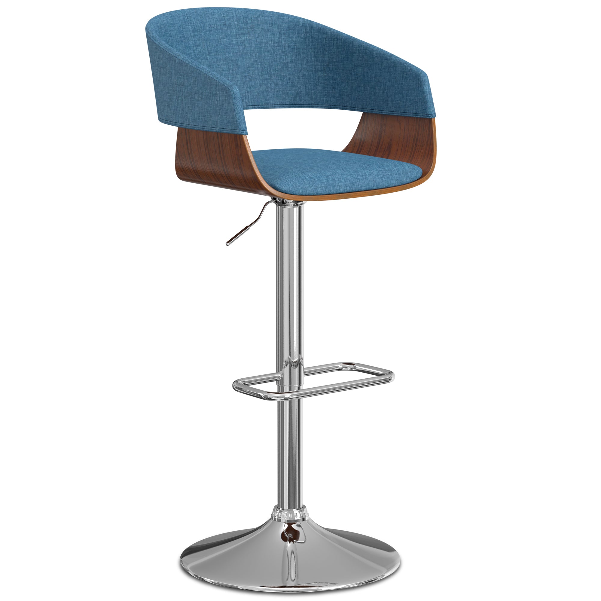 Lowell Bar Stool in Linen Style Fabric