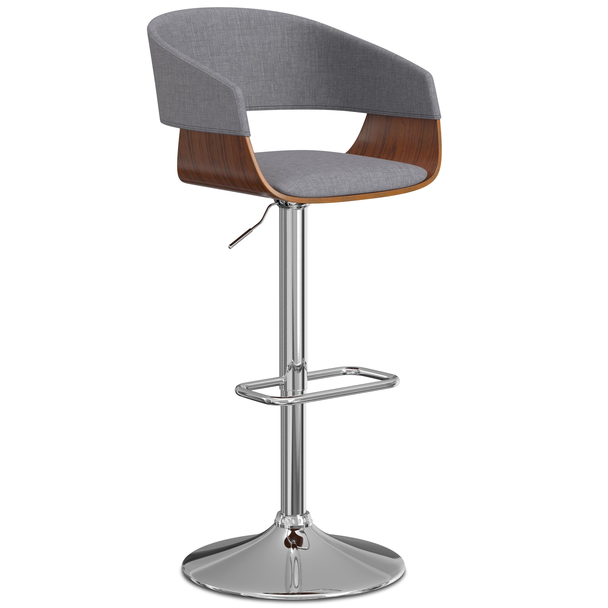 Lowell Bar Stool in Linen Style Fabric