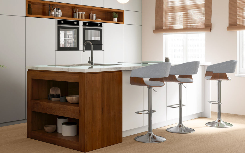 Lowell Bar Stool in Vegan Leather