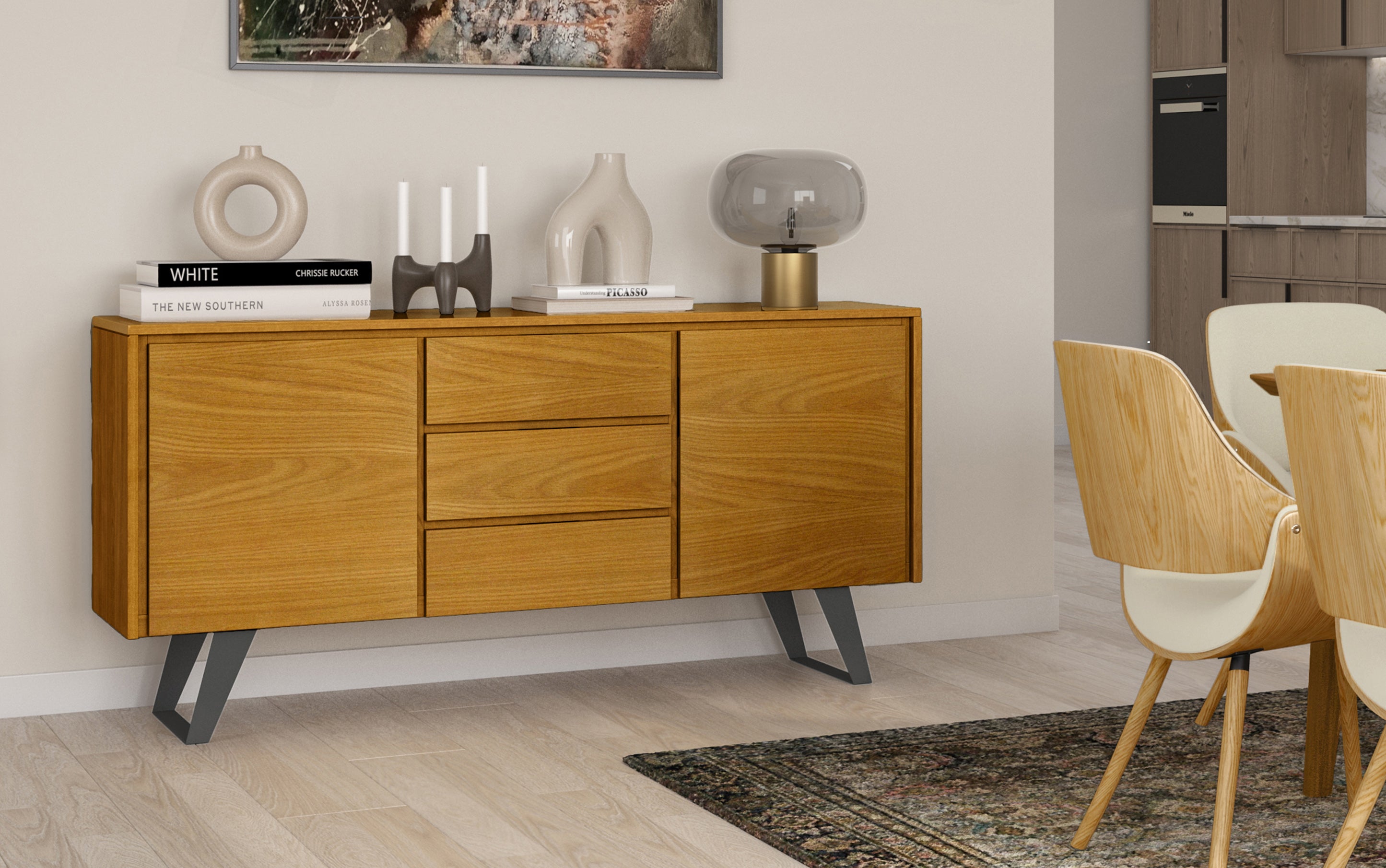 Lowry Sideboard Buffet in Oak
