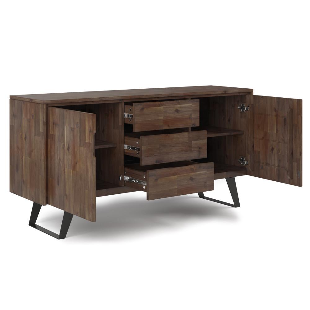 Lowry Sideboard Buffet in Rustic Natural Aged Brown